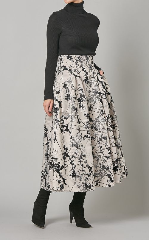 グリッターフロッキースカート