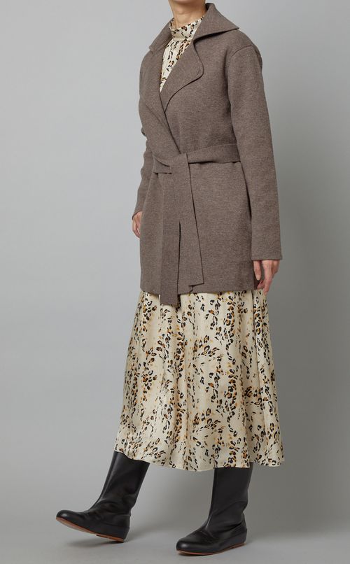 ダブルフェイスニットカーディガン