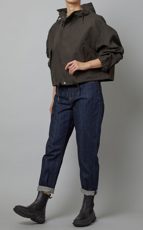 クロップドモッズコート