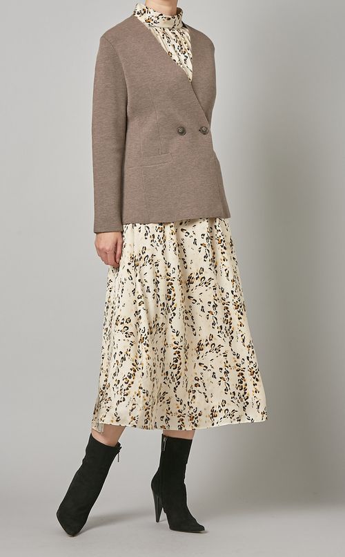 レオパードラグランワンピース