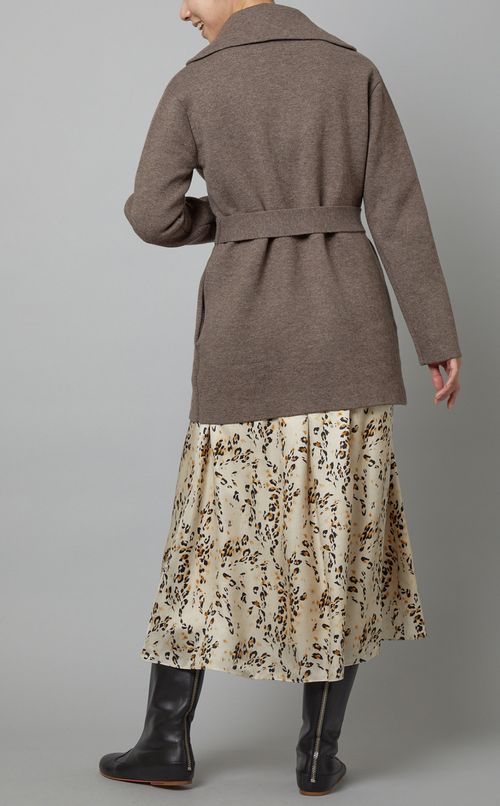 ダブルフェイスニットカーディガン