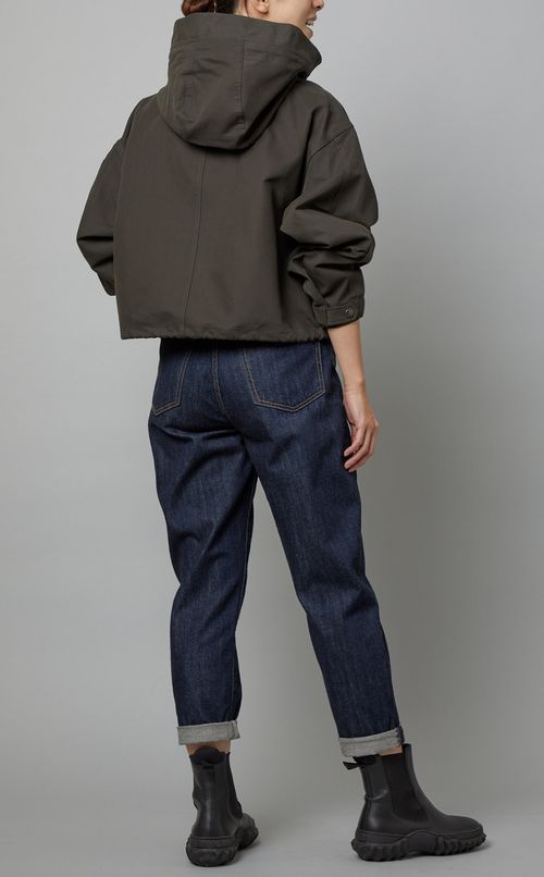 クロップドモッズコート