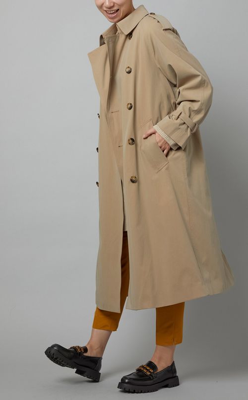 シャンブレーツイルトレンチコート