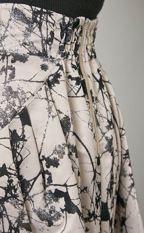 グリッターフロッキースカート