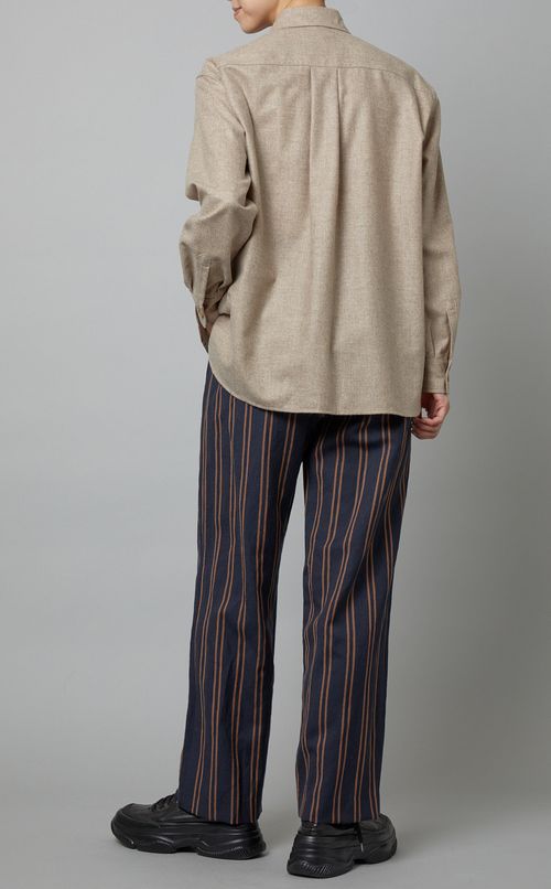 ウール2ポケットレギュラーカラーシャツ