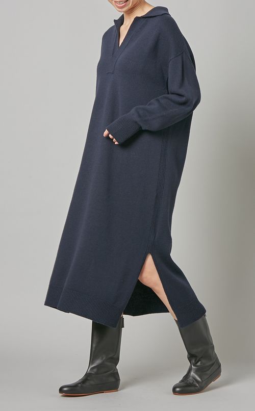 プレーンウールスキッパーワンピース