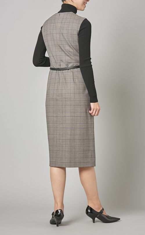 グレンシャークウエストタックワンピース