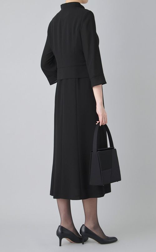 【ブラックフォーマル】異素材コンビバッグ