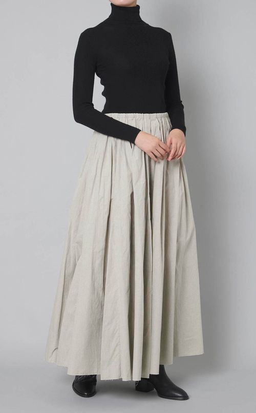 ランダムタックボリュームスカート