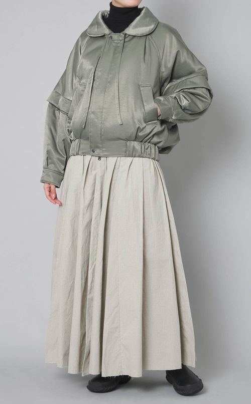 ランダムタックボリュームスカート