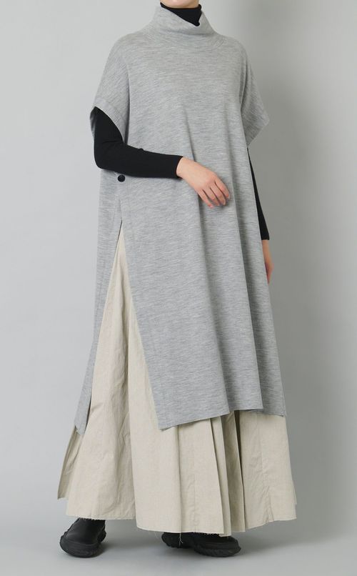 ランダムタックボリュームスカート