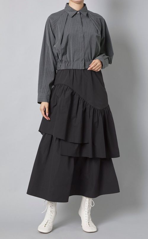 クロップドトラックシャツ