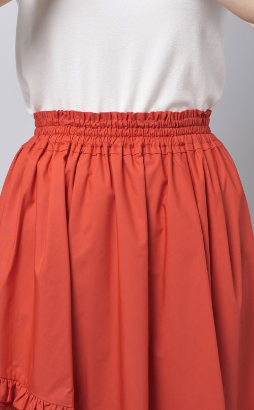 フラワーレースコンビスカート