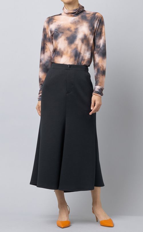 ストレッチマーメイドフレアスカート