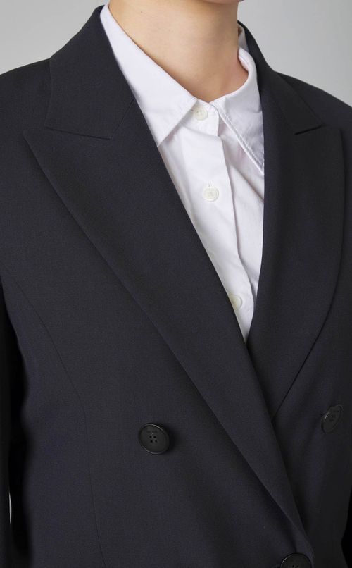 ロングダブルブレストジャケットコート