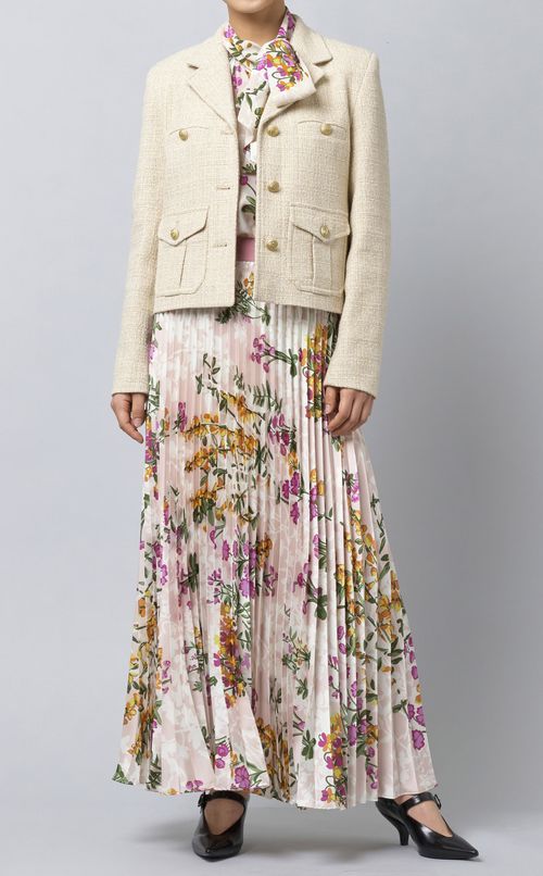 ツイードテーラードジャケット