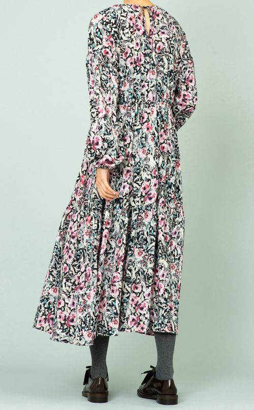 フラワープリントワンピース