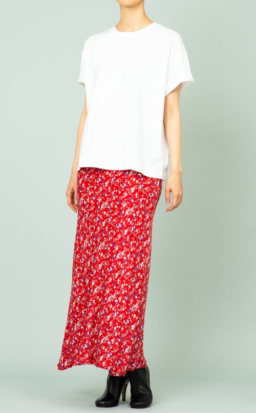 フラワープリントスカート