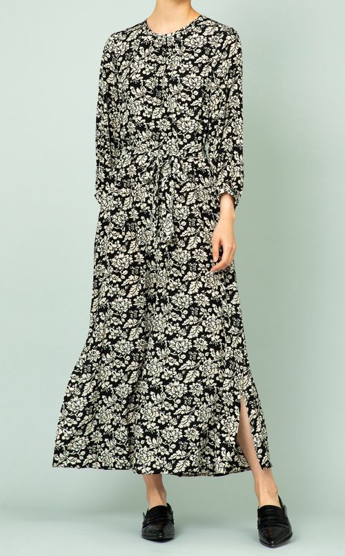 フラワープリントワンピース