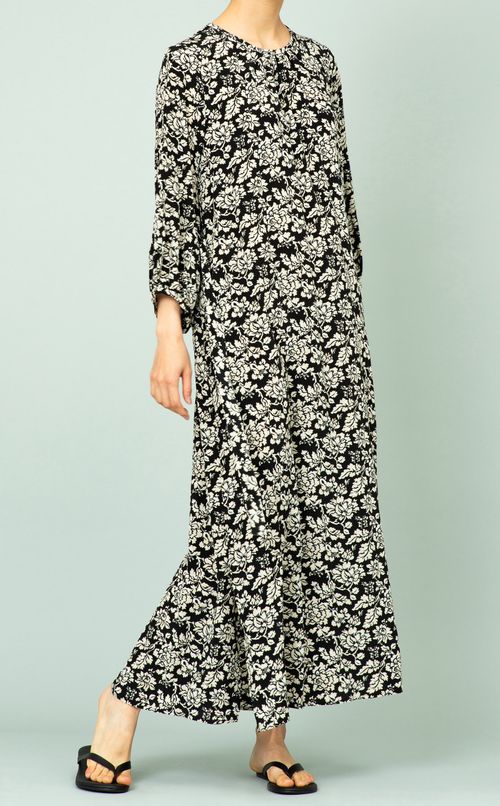 フラワープリントワンピース