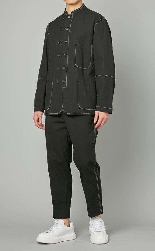 コットンスタンドカラージャケット