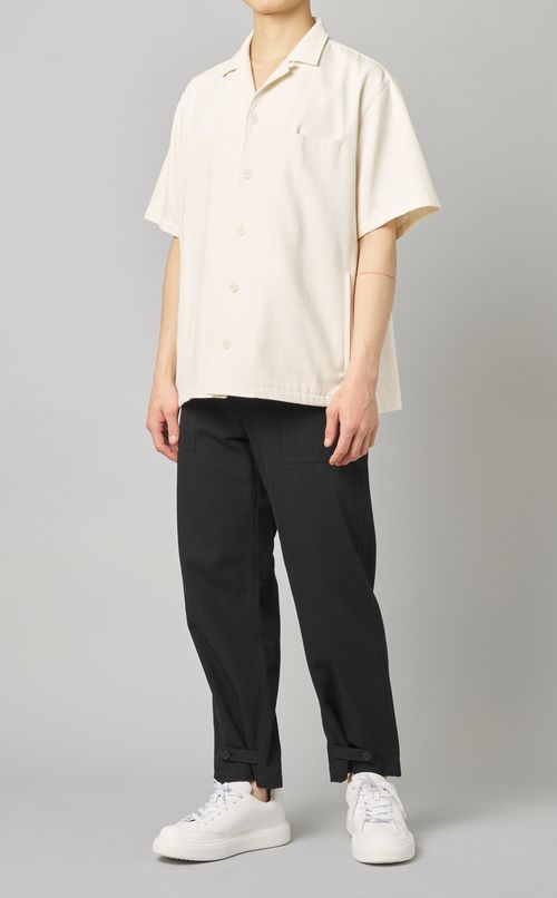 リサイクルコットンデニムシャツ