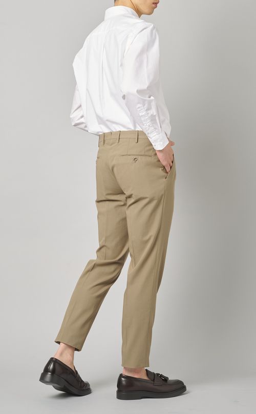 コットン1タックトラウザー