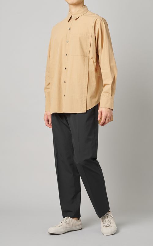 コットンタイプライターシャツ