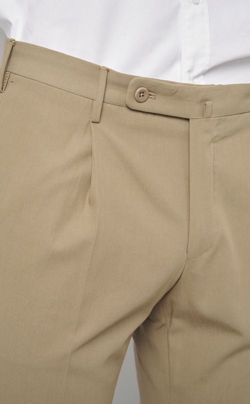 コットン1タックトラウザー