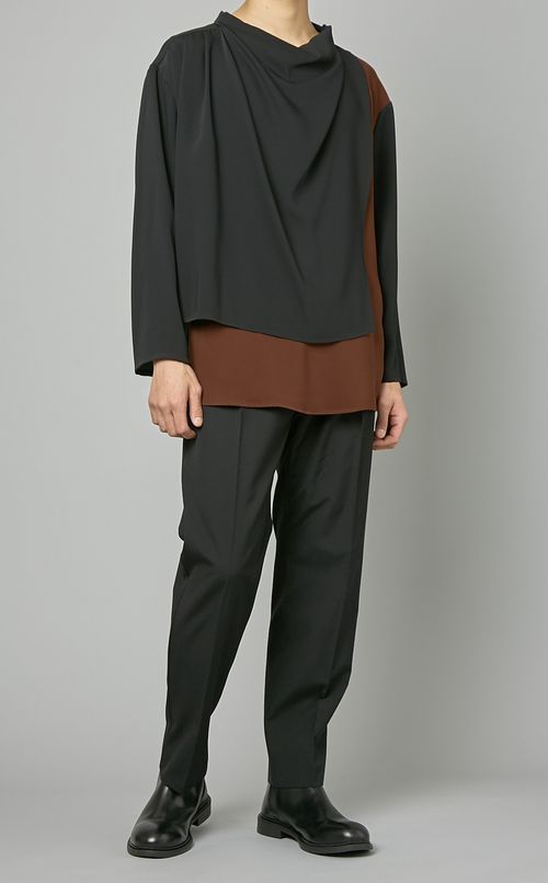 ライトウールドローストリングパンツ