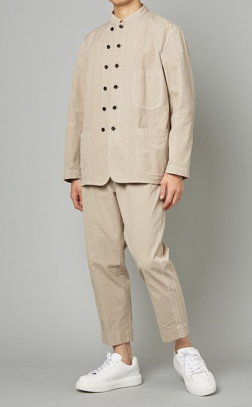 コットンスタンドカラージャケット