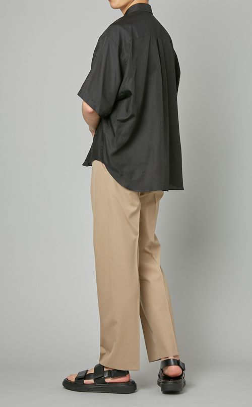 シルクコットンショートスリーブシャツ