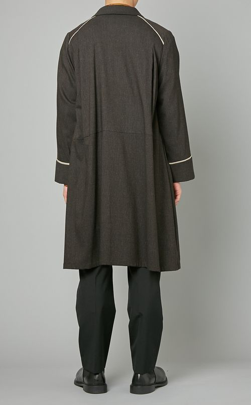 テーラードミディ丈ガウン