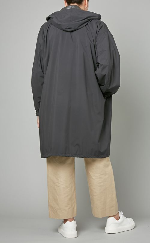 撥水ストレッチフーディーコート