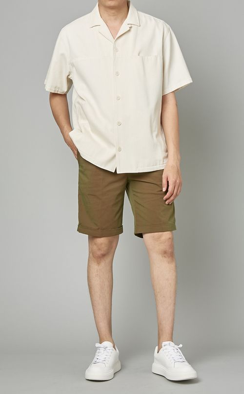 シャンブレーショートパンツ