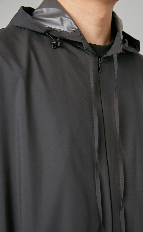 撥水ストレッチフーディーコート