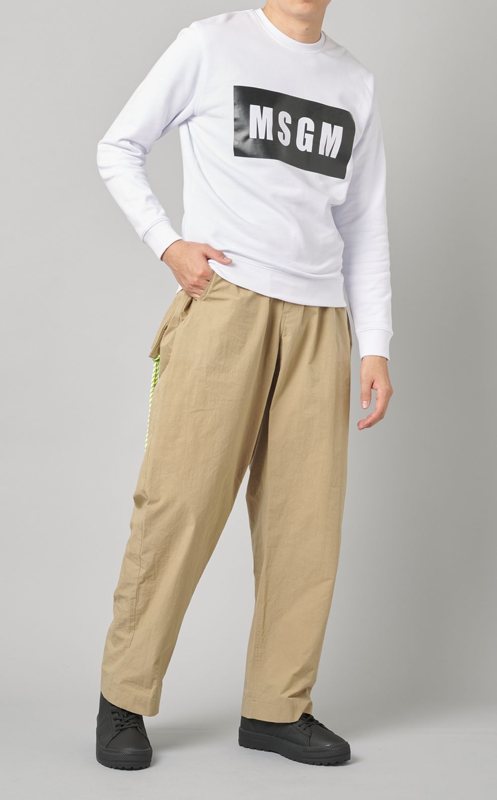 ★MSGM★ボックス ロゴ スウェットシャツ MSGM|ボックスロゴスウェット