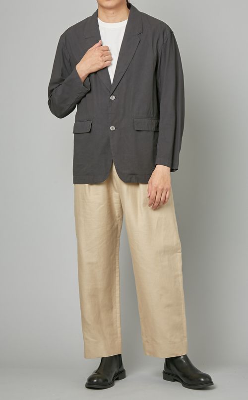 ベルテッドタックパンツ