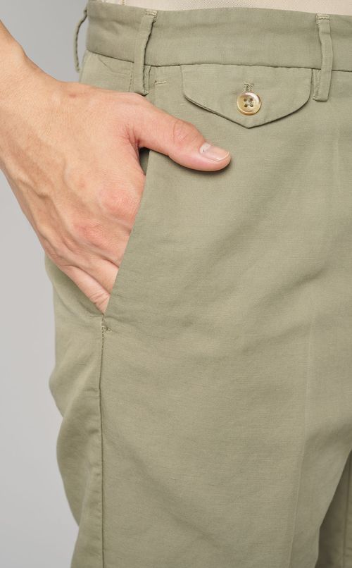 コットンリネンショートトラウザー