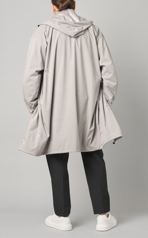 撥水ストレッチフーディーコート