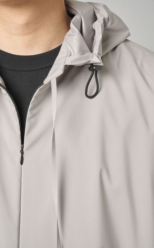 撥水ストレッチフーディーコート