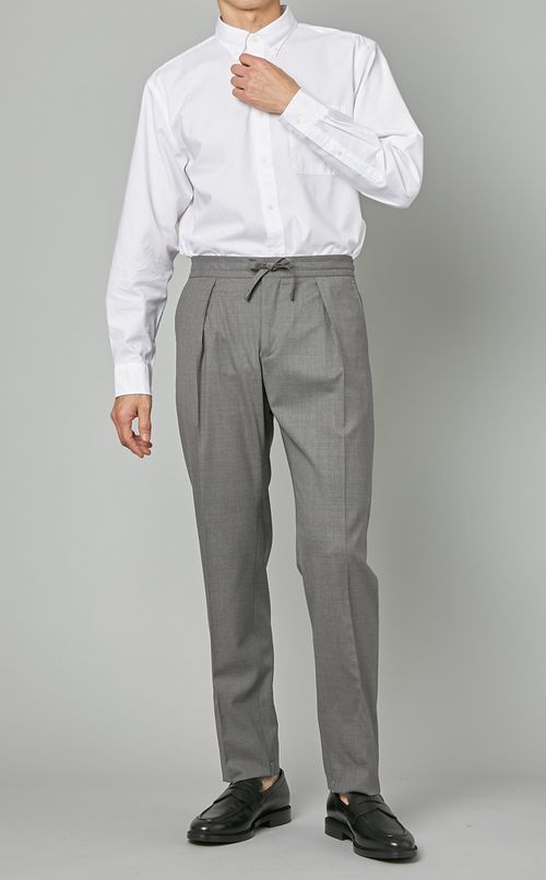 ウエストゴムウールトラウザー