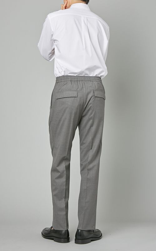 ウエストゴムウールトラウザー