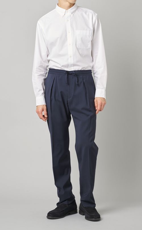 ウエストゴムウールトラウザー