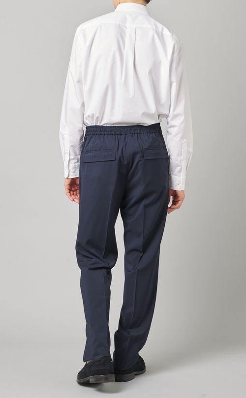 ウエストゴムウールトラウザー