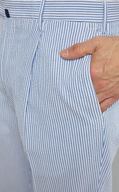 シアサッカーストライプトラウザー