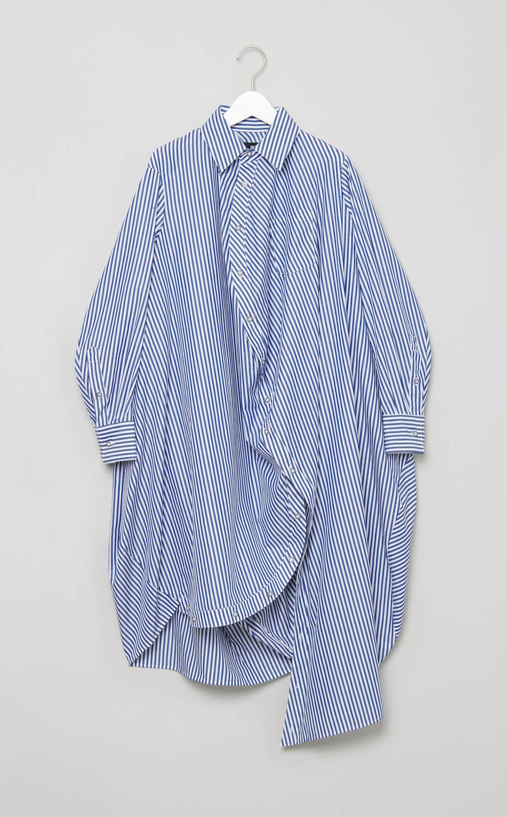 ボールストライプシャツワンピース