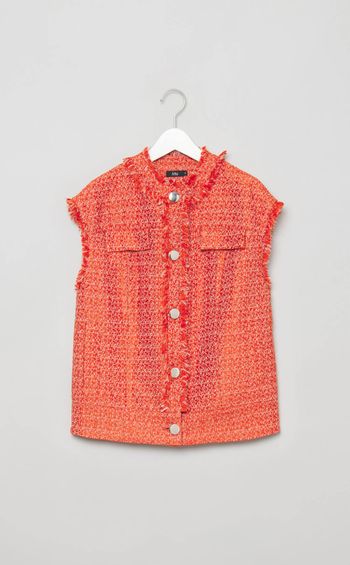 ツイードオーバーサイズジレ