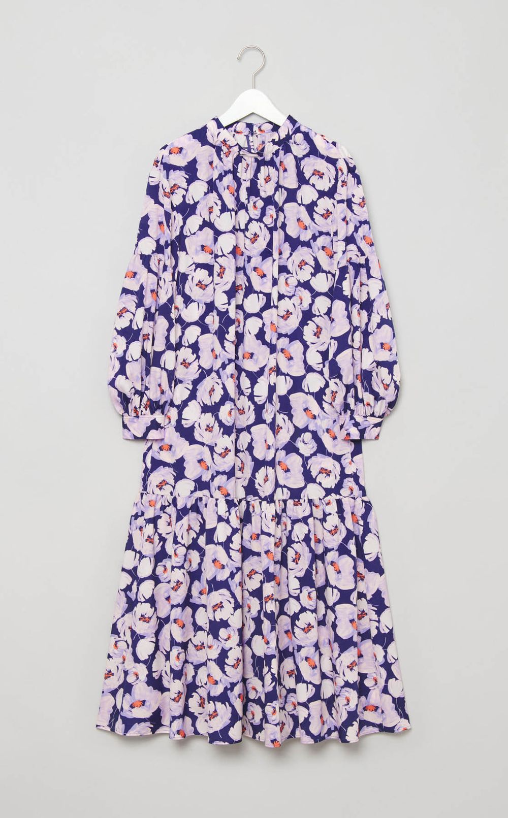 フラワープリントティアードワンピース