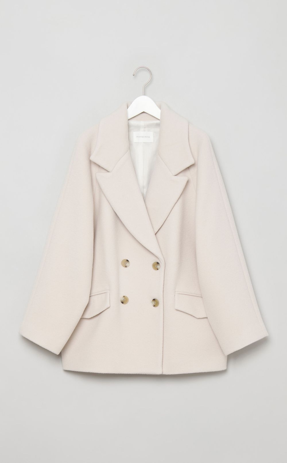 ラムウールダブルブレストコート